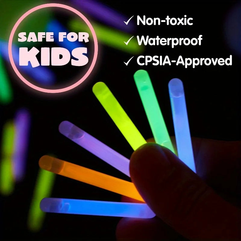 144 Pcs Easter Eggs (72 Eggs & 72 Glow Sticks) Easter Glowing Eggs Set for Kids.